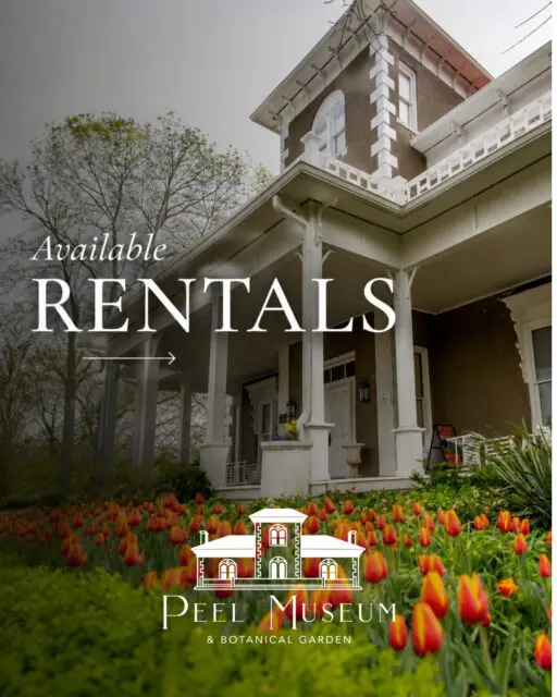 Some venues are simply a place to gather. Others become part of the story.

Just minutes from downtown Bentonville, the Peel Museum & Botanical Garden offers one of Northwest Arkansas's most distinctive event venues. Built in 1875, our historic Italianate home and beautifully maintained gardens create a timeless backdrop for weddings, receptions, corporate meetings, celebrations, nonprofit events, and private gatherings.

From outdoor ceremonies beneath the trees to professional meetings inside the museum, every rental includes a setting your guests won't soon forget. Indoor and outdoor spaces, a catering kitchen, AV equipment, and flexible layouts make it easy to create an event that fits your vision.

Swipe through to explore our rental spaces, then visit the link in our bio to learn more.