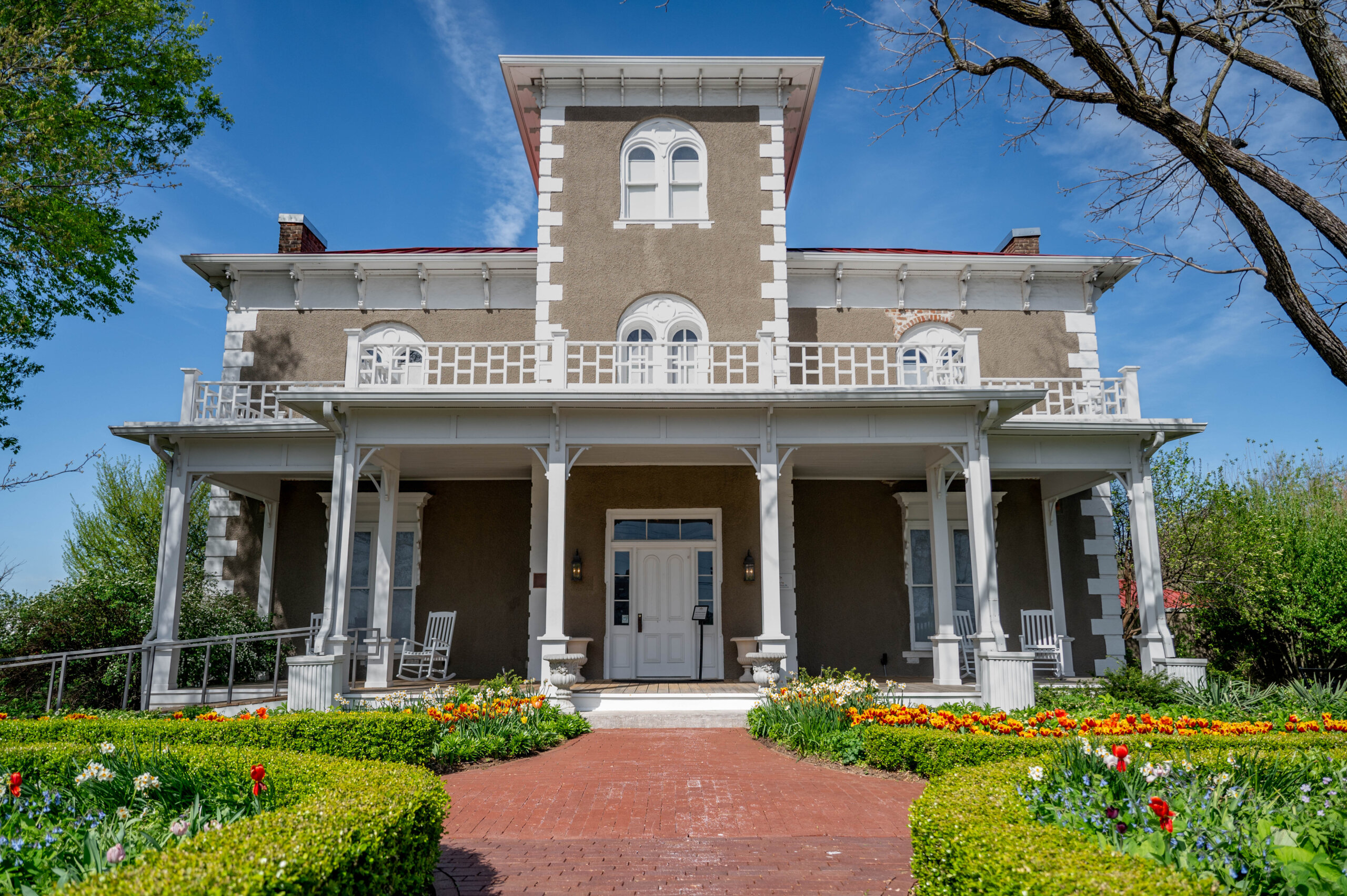 Image of the historic house built in the 1800's.